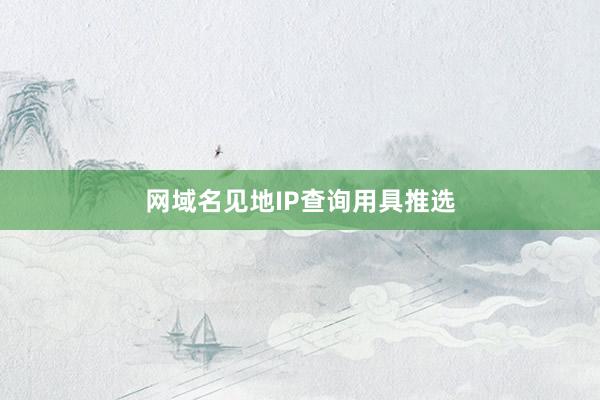 网域名见地IP查询用具推选