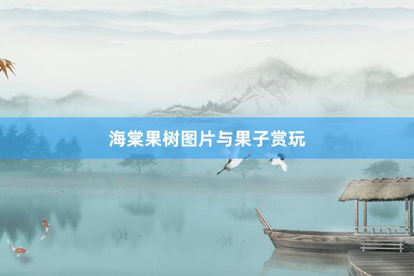 海棠果树图片与果子赏玩